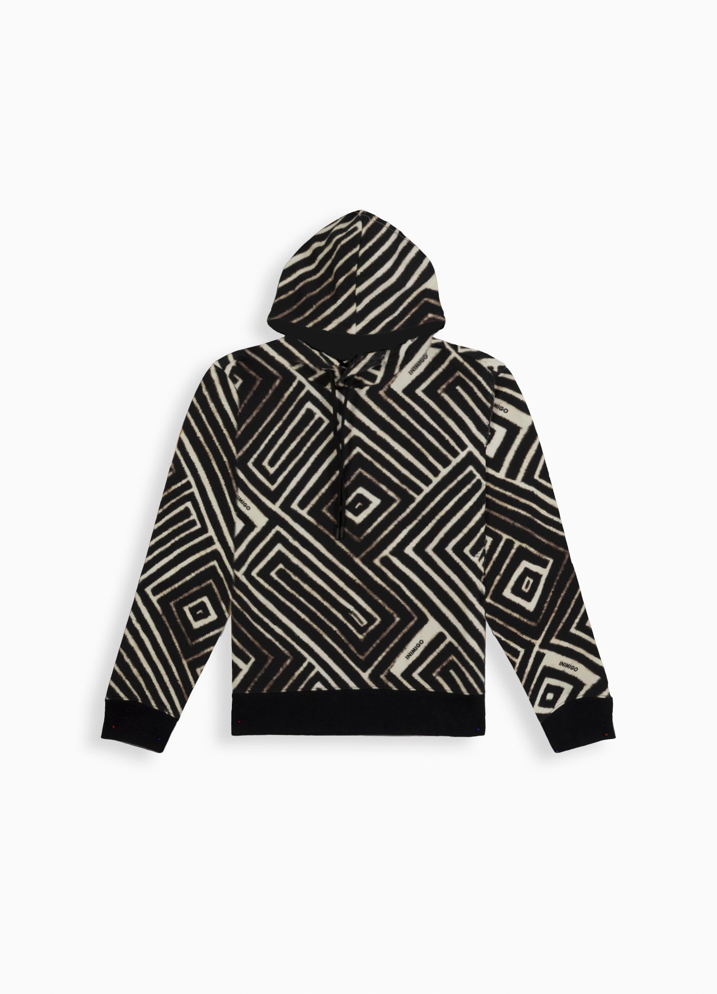 INIMIGO NAVAJO MOSAIC HOODIE FALL WINTER FLAT FRONT