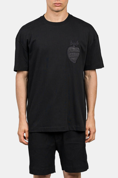 INIMIGO BENDITO OVERSIZED BLACK T-SHIRT MODEL