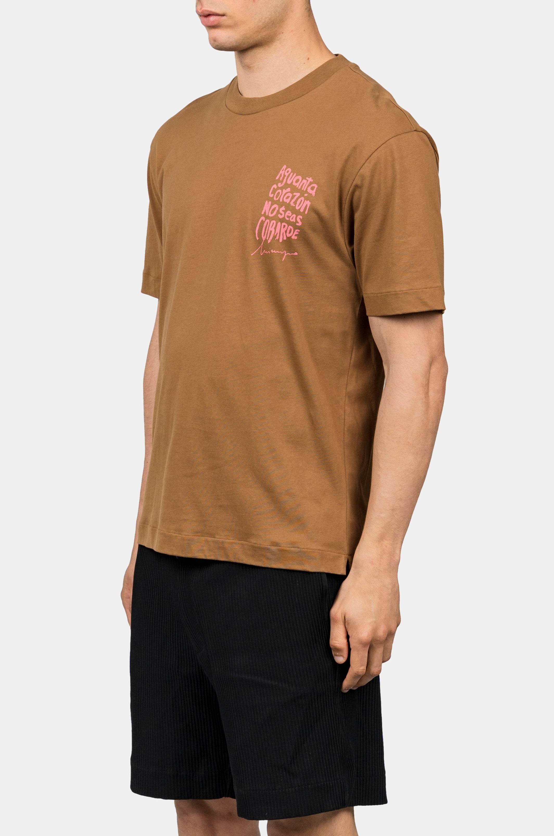 INIMIGO NO SEAS COMBARDE COMFORT BROWN CARAMEL T-SHIRT SIDE