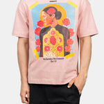 INIMIGO ART FLOWER OVERSIZED PINK T-SHIRT FRONT