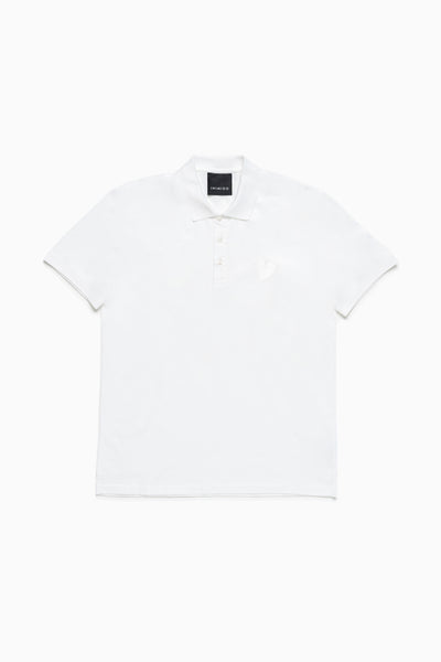 Classic Embroidery Heart Jersey White Polo