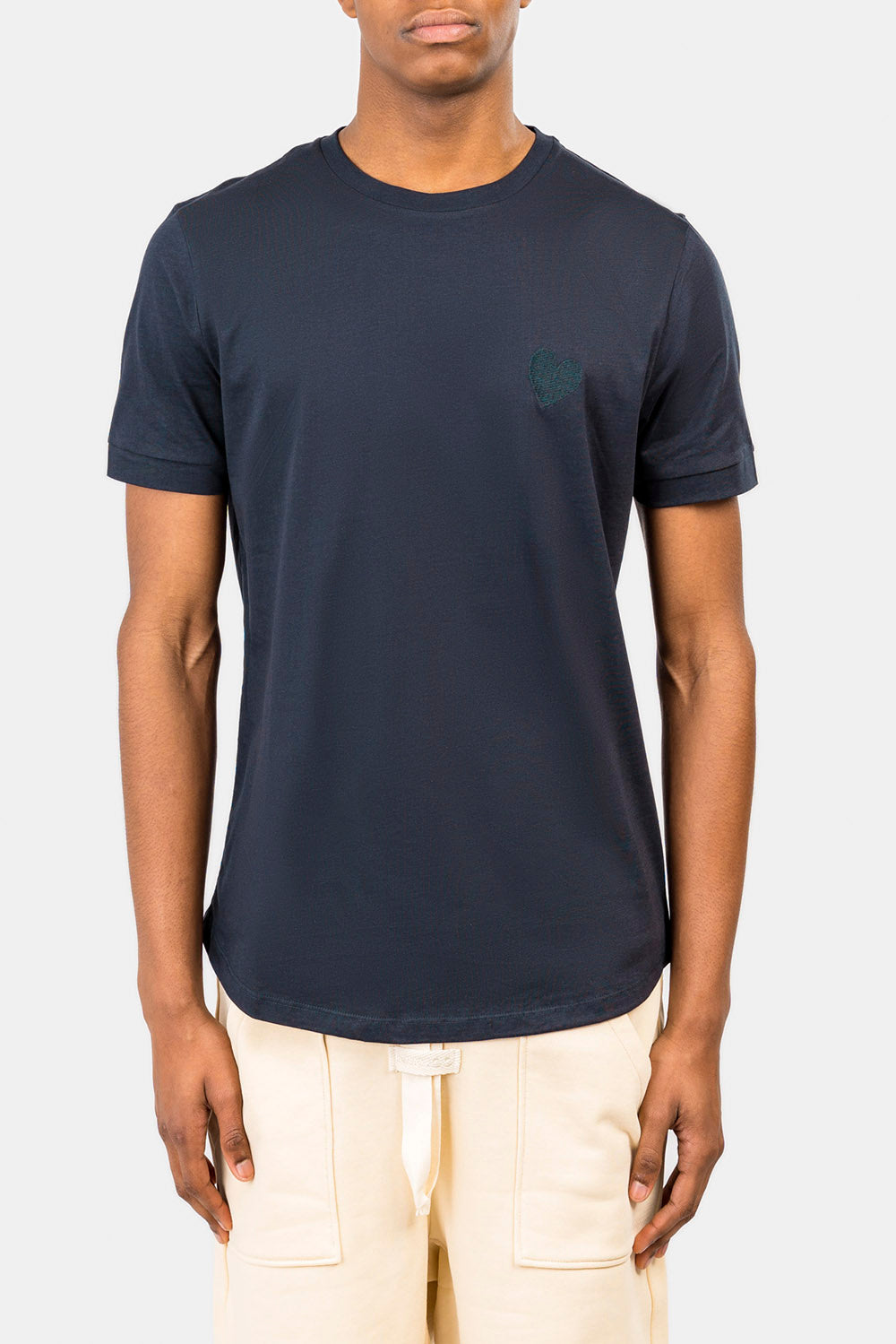 INIMIGO Classic Heart Blue Regular Fit T-Shirt Menswear