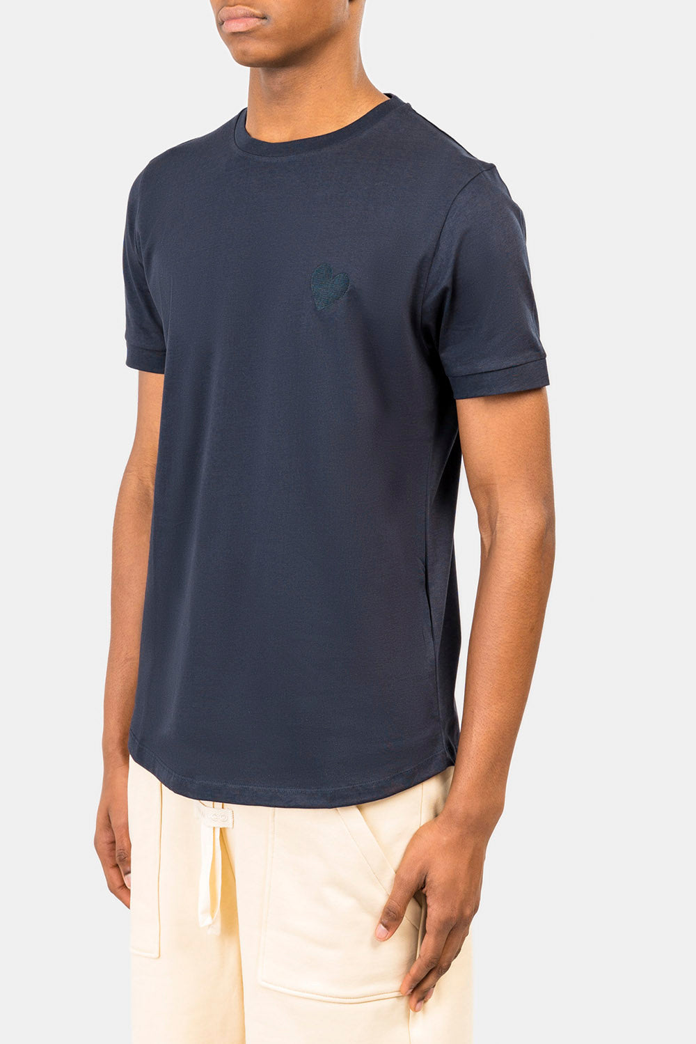 INIMIGO Classic Heart Blue Regular Fit T-Shirt Menswear