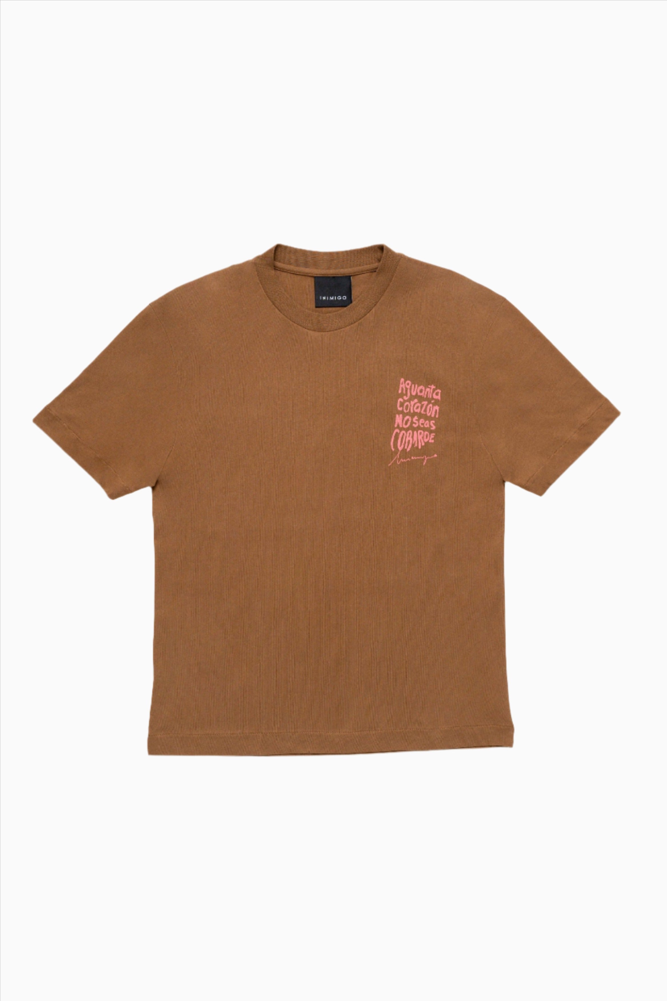 INIMIGO NO SEAS COMBARDE COMFORT BROWN CARAMEL T-SHIRT FLAT