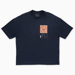 INIMIGO HEART POSTCARD COMFORT BLUE NAVY T-SHIRT