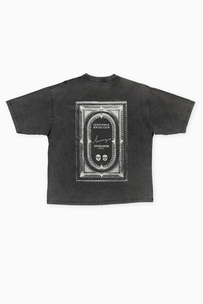 INIMIGO LUCHADOR OVERSIZED GRAY BLACK T-SHIRT