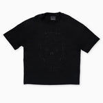 INIMIGO SKULL OVERSIZED BLACK T-SHIRT FLAT