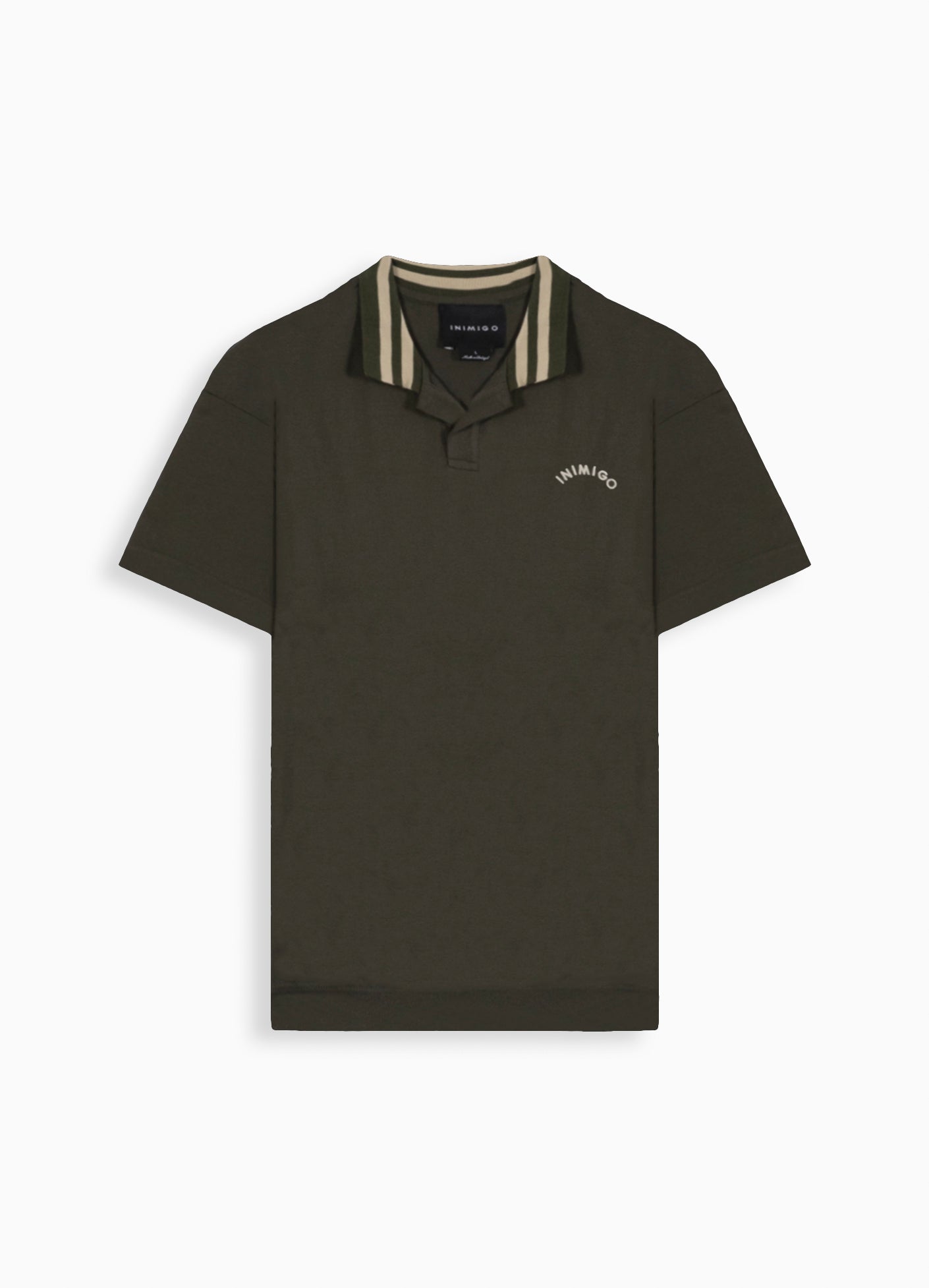 inimigo col limited olive green polo fall winter flat front