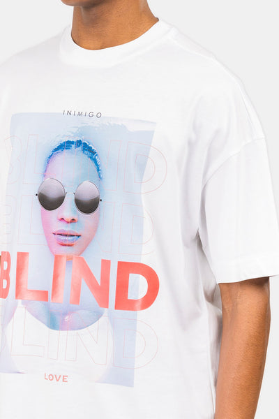 T-shirt oversize à imprimé Blind Girl