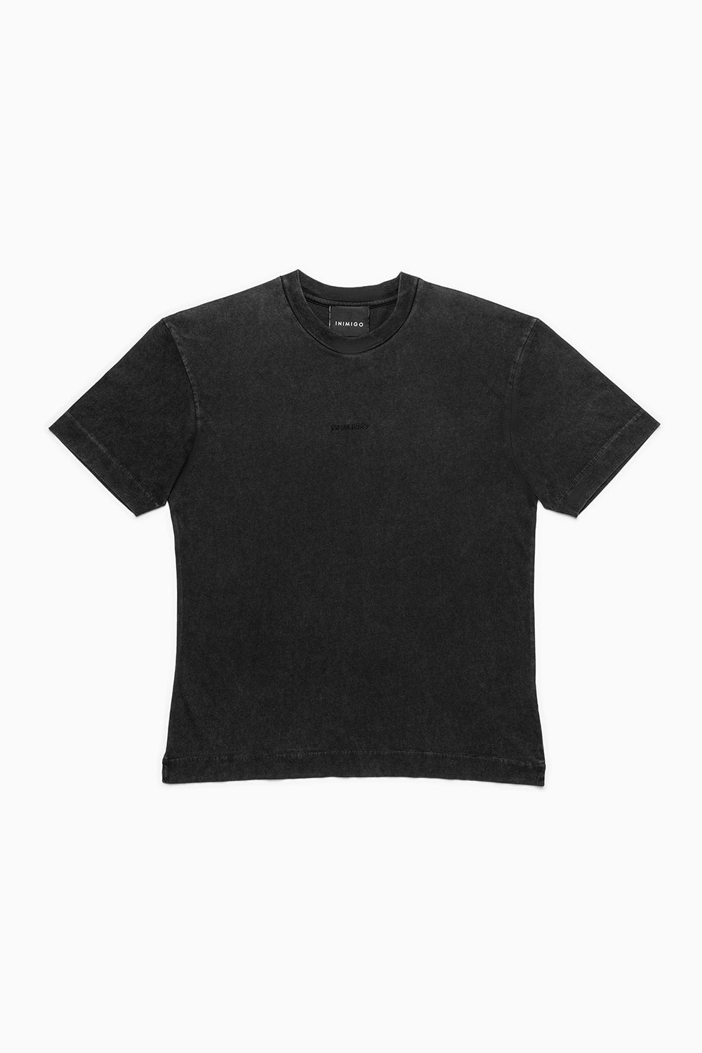T-shirt noir tie-dye à logo
